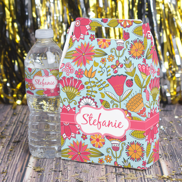 Wild Flowers Gable Favor Box - In Context