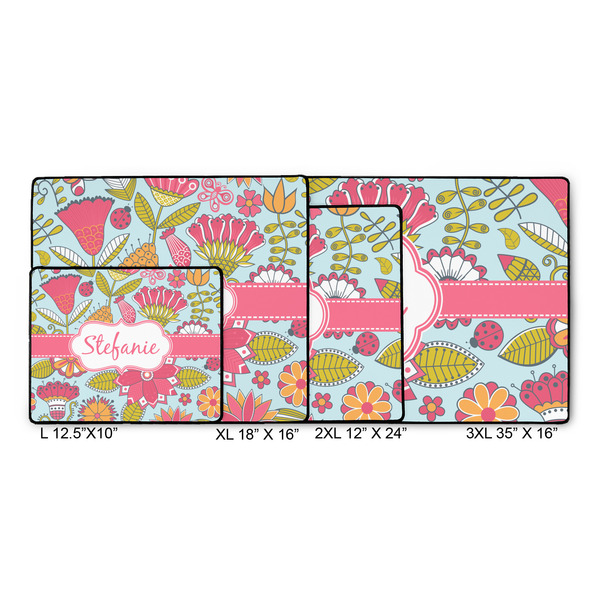 Wild Flowers Gaming Mats - SIZE CHART