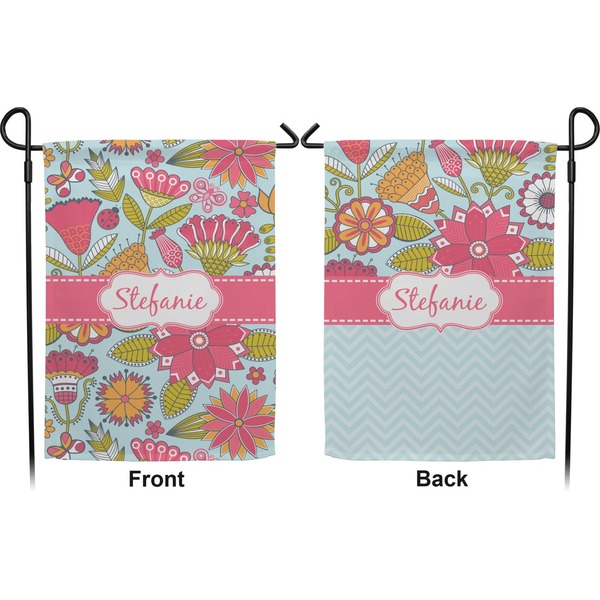 Wild Flowers Garden Flag - Double Sided Front and Back