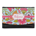 Wild Flowers Genuine Leather Women's Wallet - Small (Personalized)