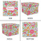 Wild Flowers Gift Boxes with Lid - Canvas Wrapped - Large - Approval