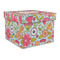 Wild Flowers Gift Boxes with Lid - Canvas Wrapped - Large - Front/Main