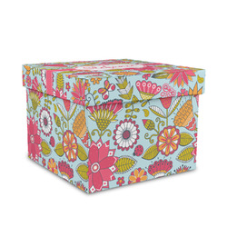 Wild Flowers Gift Box with Lid - Canvas Wrapped - Medium (Personalized)