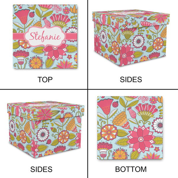 Wild Flowers Gift Boxes with Lid - Canvas Wrapped - Small - Approval