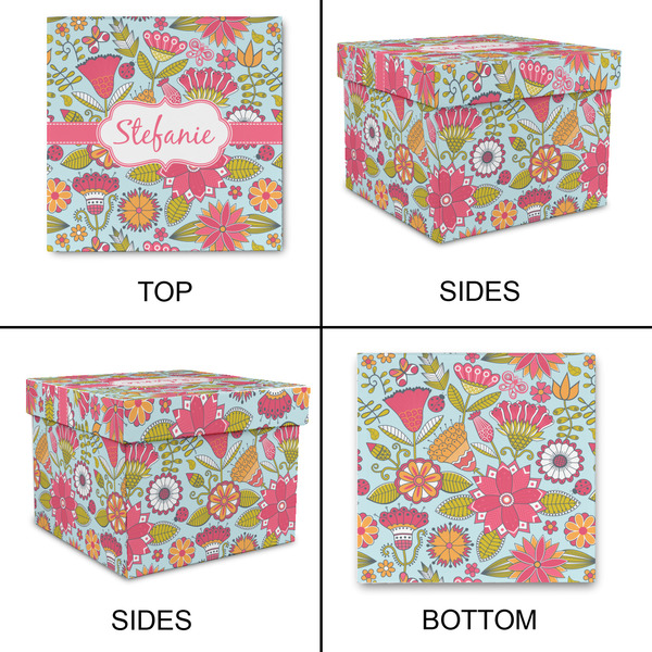 Wild Flowers Gift Boxes with Lid - Canvas Wrapped - X-Large - Approval