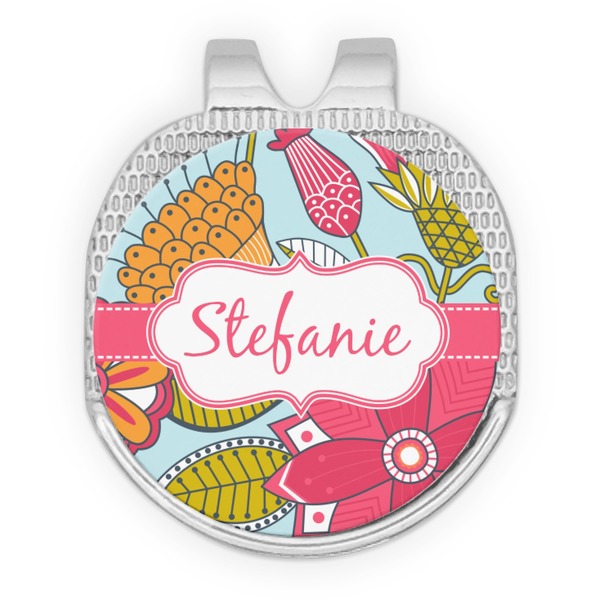 Wild Flowers Golf Ball Hat Marker Hat Clip