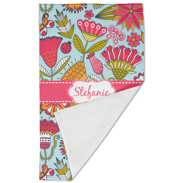 Wild Flowers Golf Towel - Folded (Large)