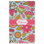 Wild Flowers Golf Towel - Poly-Cotton Blend w/ Name or Text