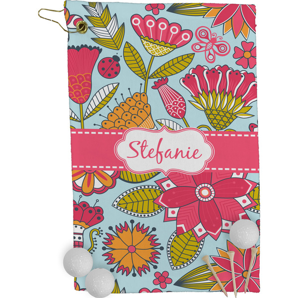 Wild Flowers Golf Towel (Personalized)