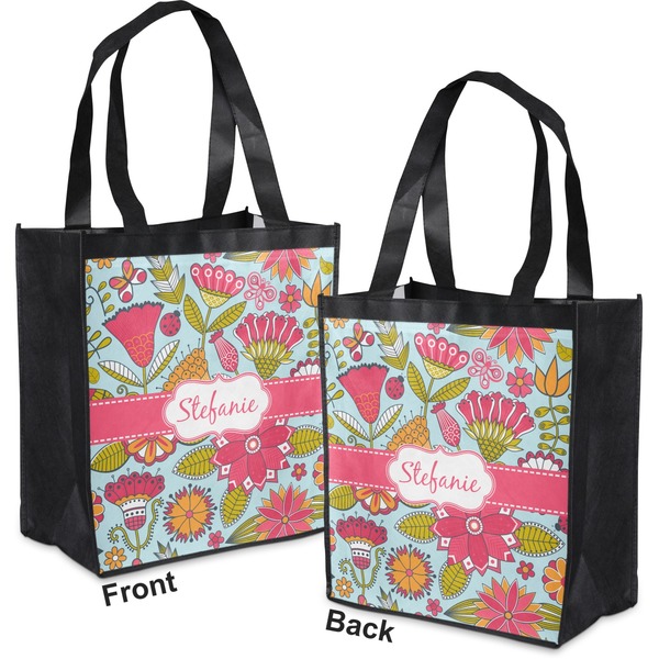 Wild Flowers Grocery Bag - Apvl