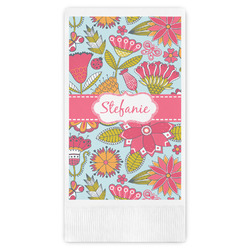 Wild Flowers Guest Napkins - Full Color - Embossed Edge (Personalized)