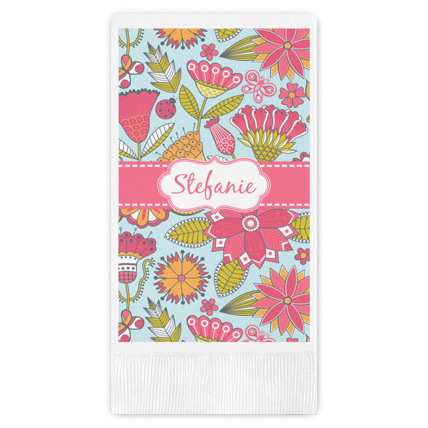 Custom Wild Flowers Guest Towels - Full Color (Personalized)
