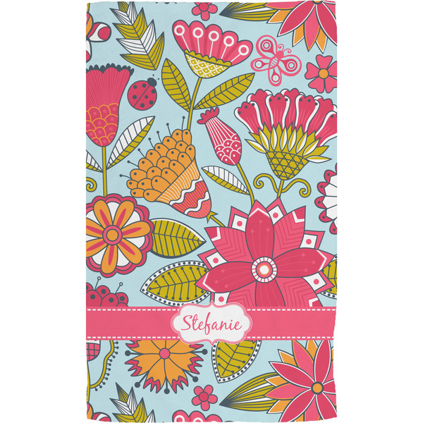 Wild Flowers Hand Towel (Personalized)