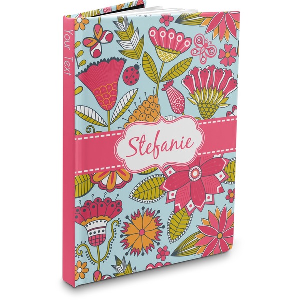 Custom Wild Flowers Hardbound Journal (Personalized)