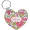 Wild Flowers Heart Keychain (Personalized)