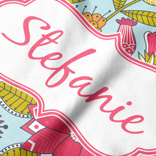 Wild Flowers Hooded Baby Towel- Detail Close Up