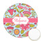 Wild Flowers Printed Cookie Topper - Round (Personalized)