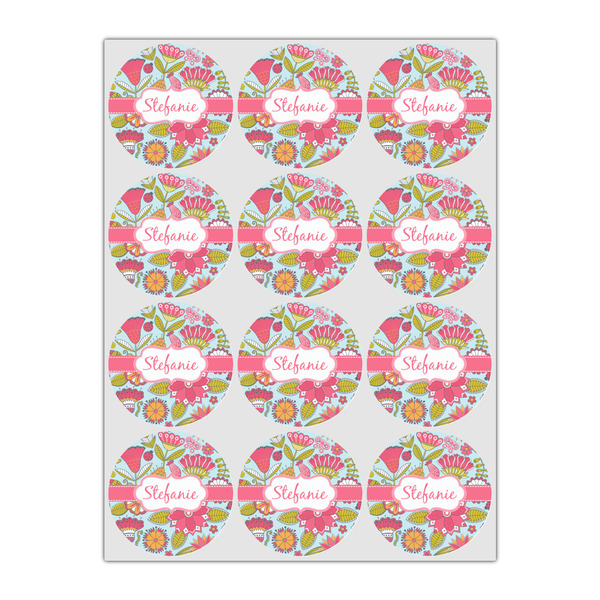 Wild Flowers Icing Circle - Small - Set of 12
