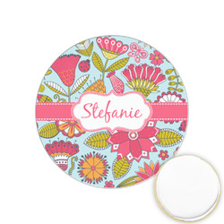 Wild Flowers Printed Cookie Topper - 1.25" (Personalized)