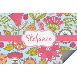 Wild Flowers Indoor / Outdoor Rug - 3'x5' (Personalized)