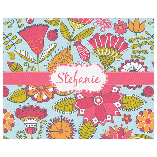 Wild Flowers Indoor / Outdoor Rug - 8'x10' - Front Flat