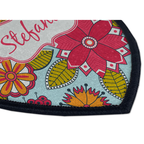 Wild Flowers Iron on Shield 3 Detail