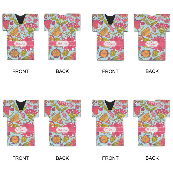 Wild Flowers Jersey Bottle Cooler - Set of 4 - APPROVAL