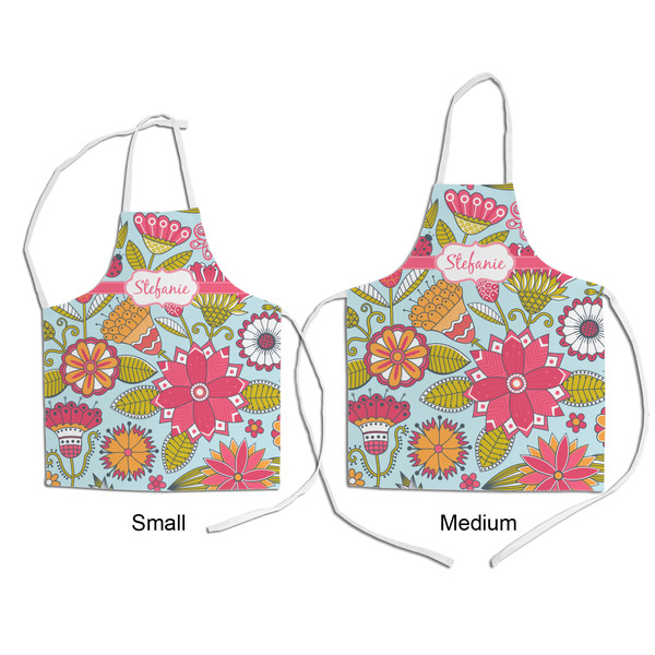 Wild Flowers Kid's Aprons - Comparison