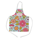 Wild Flowers Kid's Apron w/ Name or Text