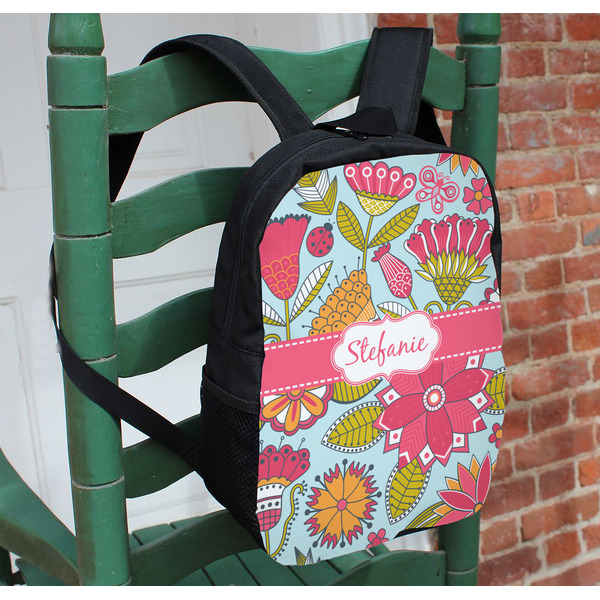 Wild Flowers Kids Backpack - In Context