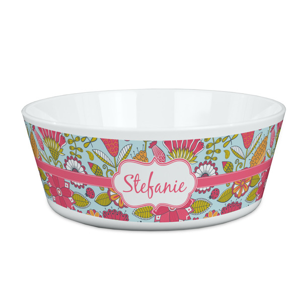 Custom Wild Flowers Kid's Bowl (Personalized)