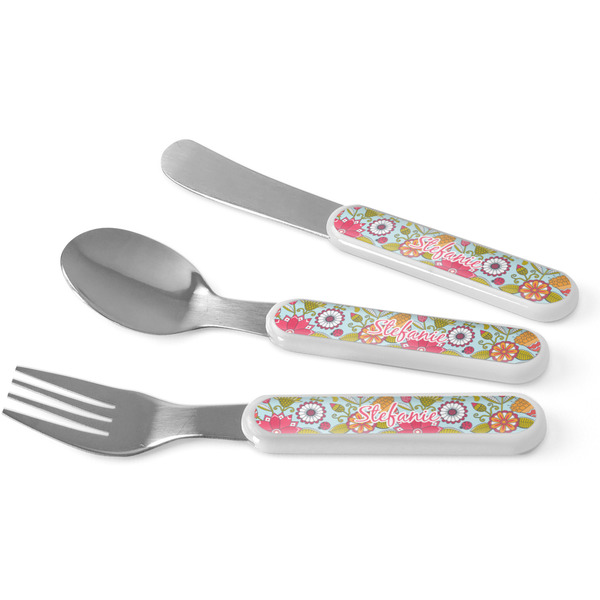 Custom Wild Flowers Kid's Flatware (Personalized)