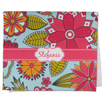 Wild Flowers Kitchen Towel - Poly Cotton w/ Name or Text