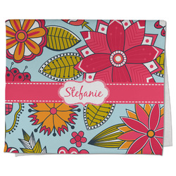Wild Flowers Kitchen Towel - Poly Cotton w/ Name or Text