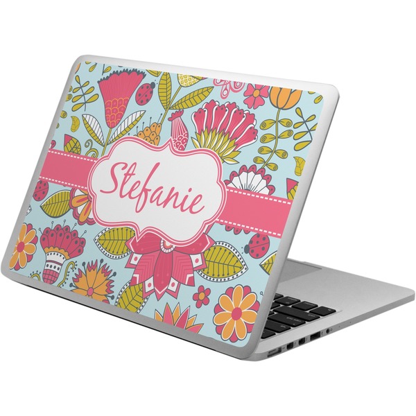 Custom Wild Flowers Laptop Skin - Custom Sized (Personalized)