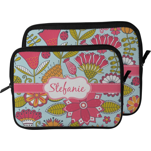 Wild Flowers Laptop Sleeve (Size Comparison)
