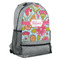 Wild Flowers Large Backpack - Gray - Angled View