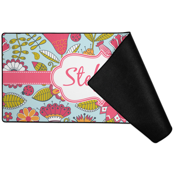 Wild Flowers Large Gaming Mats - FRONT W/ FOLD