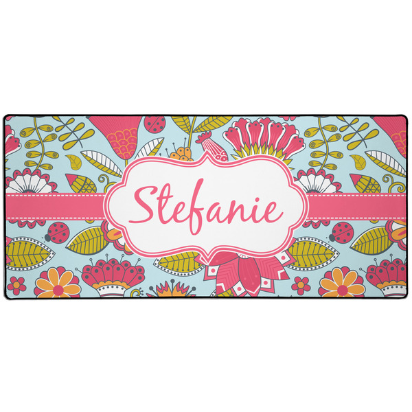 Custom Wild Flowers Gaming Mouse Pad (Personalized)