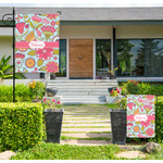 Wild Flowers Large Garden Flag - Single Sided (Personalized)