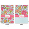 Wild Flowers Large Laundry Bag - Front & Back View