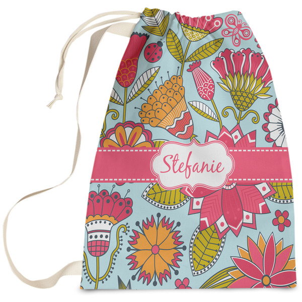 Custom Wild Flowers Laundry Bag (Personalized)