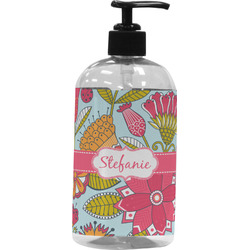 Wild Flowers Plastic Soap / Lotion Dispenser (Personalized)