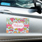 Wild Flowers Large Rectangle Car Magnets- In Context