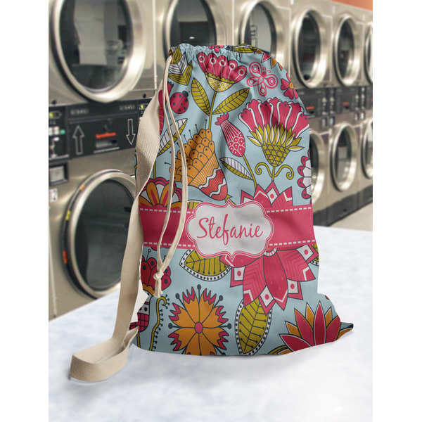 Wild Flowers Laundry Bag in Laundromat