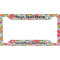 Wild Flowers License Plate Frame - Style A