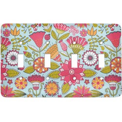 Wild Flowers Light Switch Cover (4 Toggle Plate)