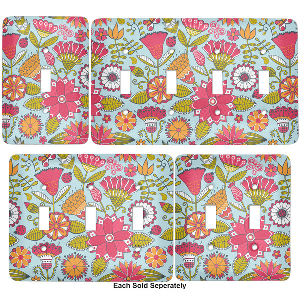Wild Flowers Light Switch Covers all sizes
