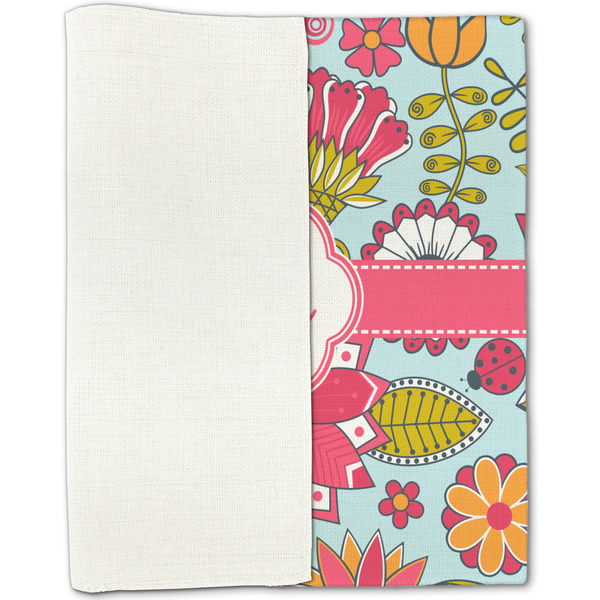 Wild Flowers Linen Placemat - Folded Half