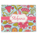 Wild Flowers Single-Sided Linen Placemat - Single w/ Name or Text